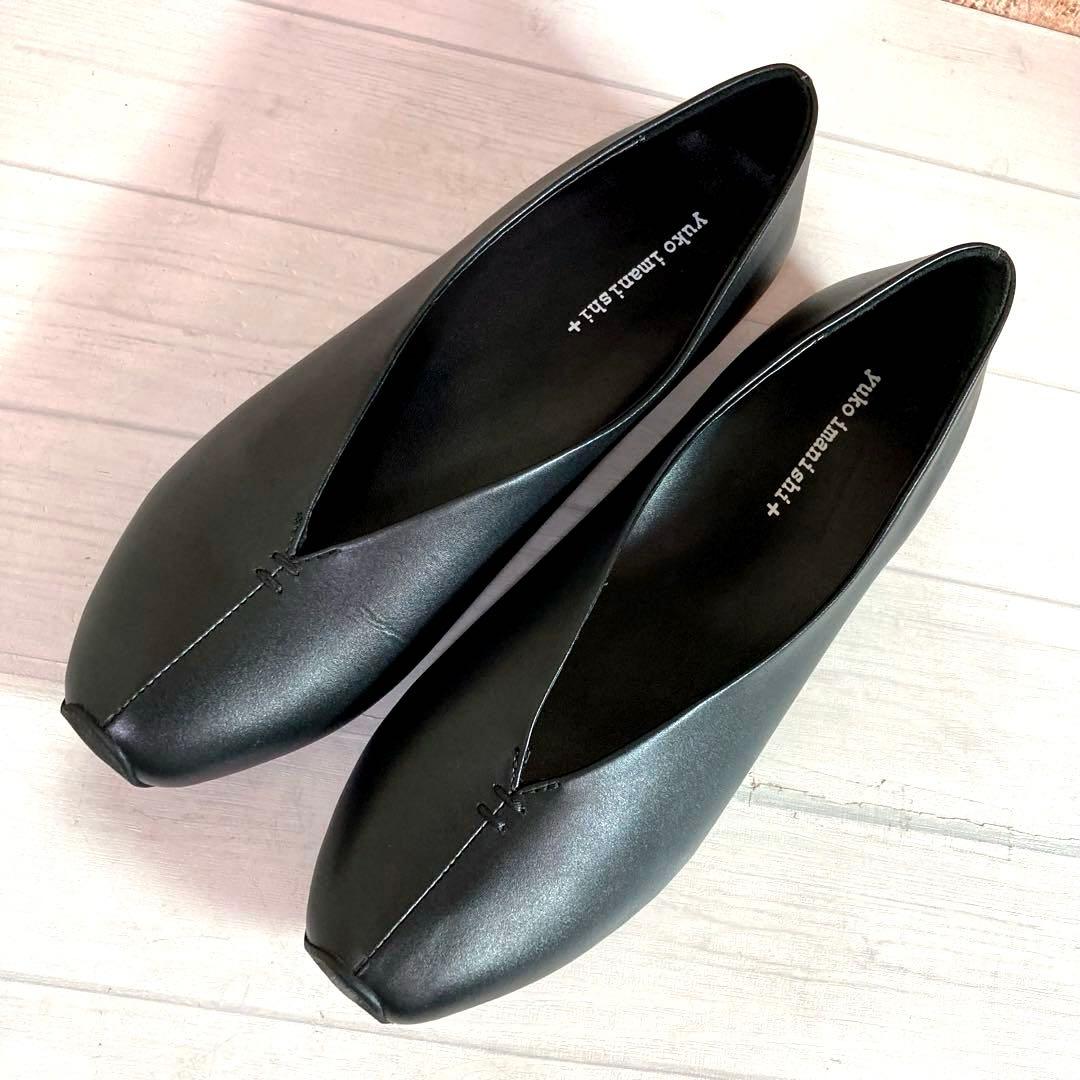 極美品■yuko imanishi+■フラットシューズ✨Vカット セレモニー