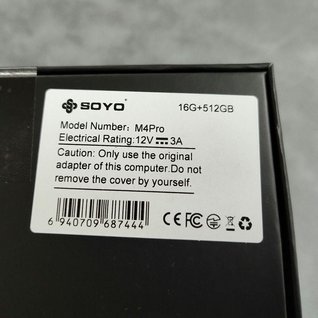 【新品】SOYO M4 Pro ミニPC 16GB+512GB WiFi6