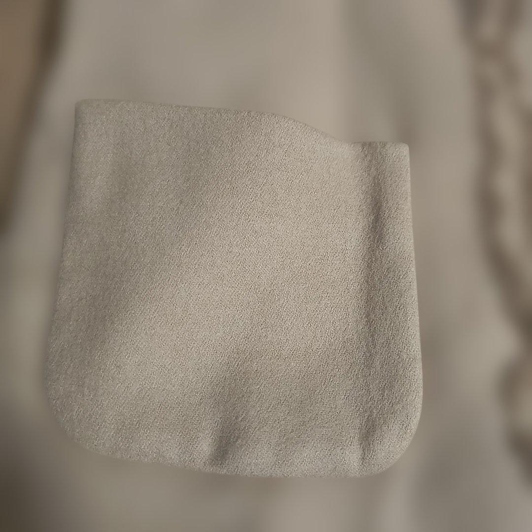 ピンクハウスフリル付きウール混紡ベージュコート（中古品）