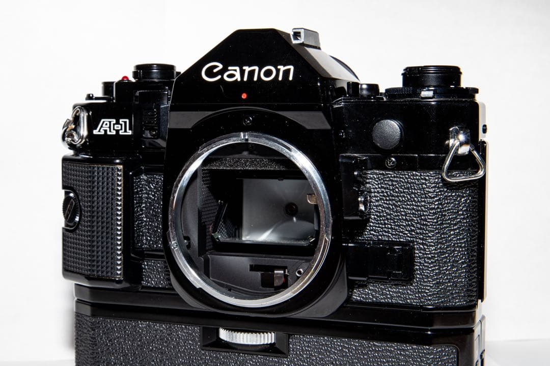 Canon A-1 A1 キャノン　レトロ　フィルムカメラ　パワーワインダー付き