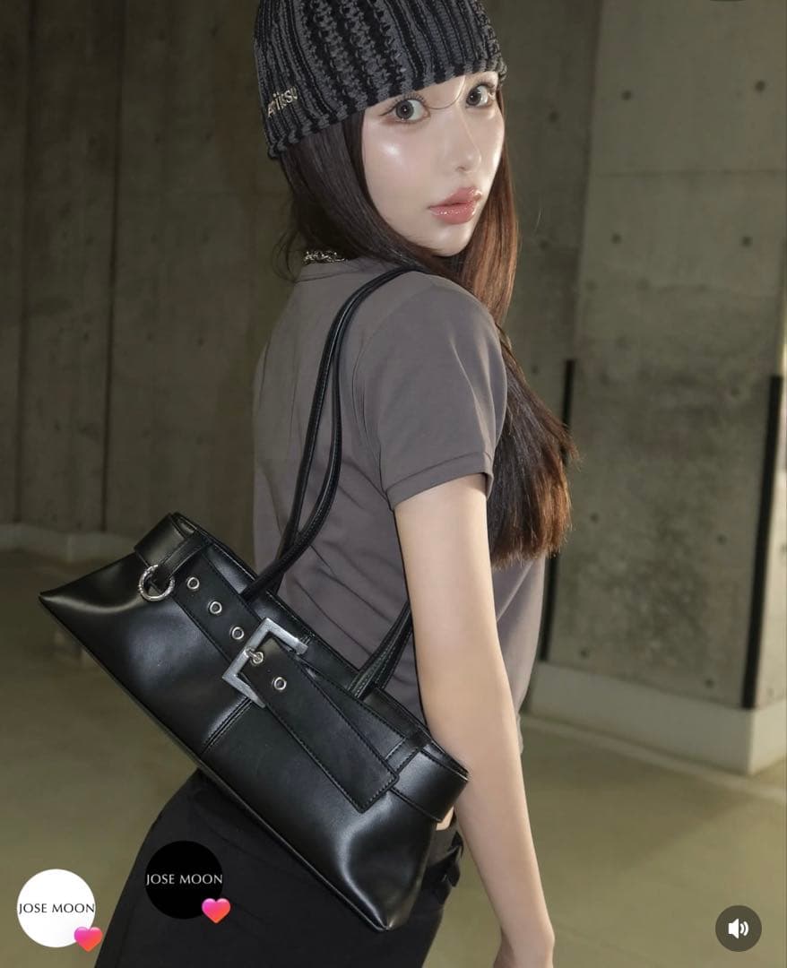 【JOSEMOON】 ORBIT BELT BAG ※Black