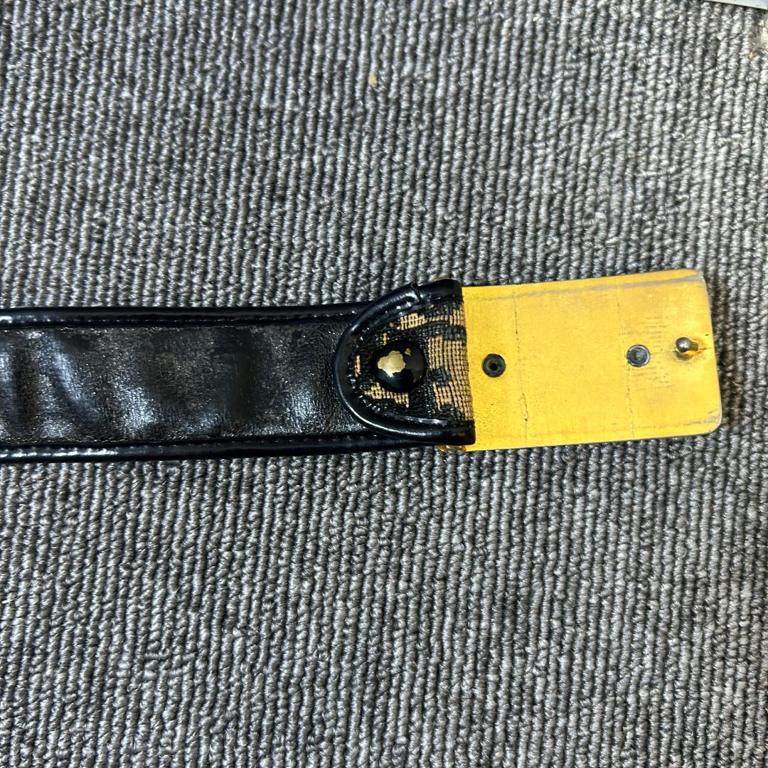 クリスチャンディオール　CD ロゴ ベルト 黒 ベージュ