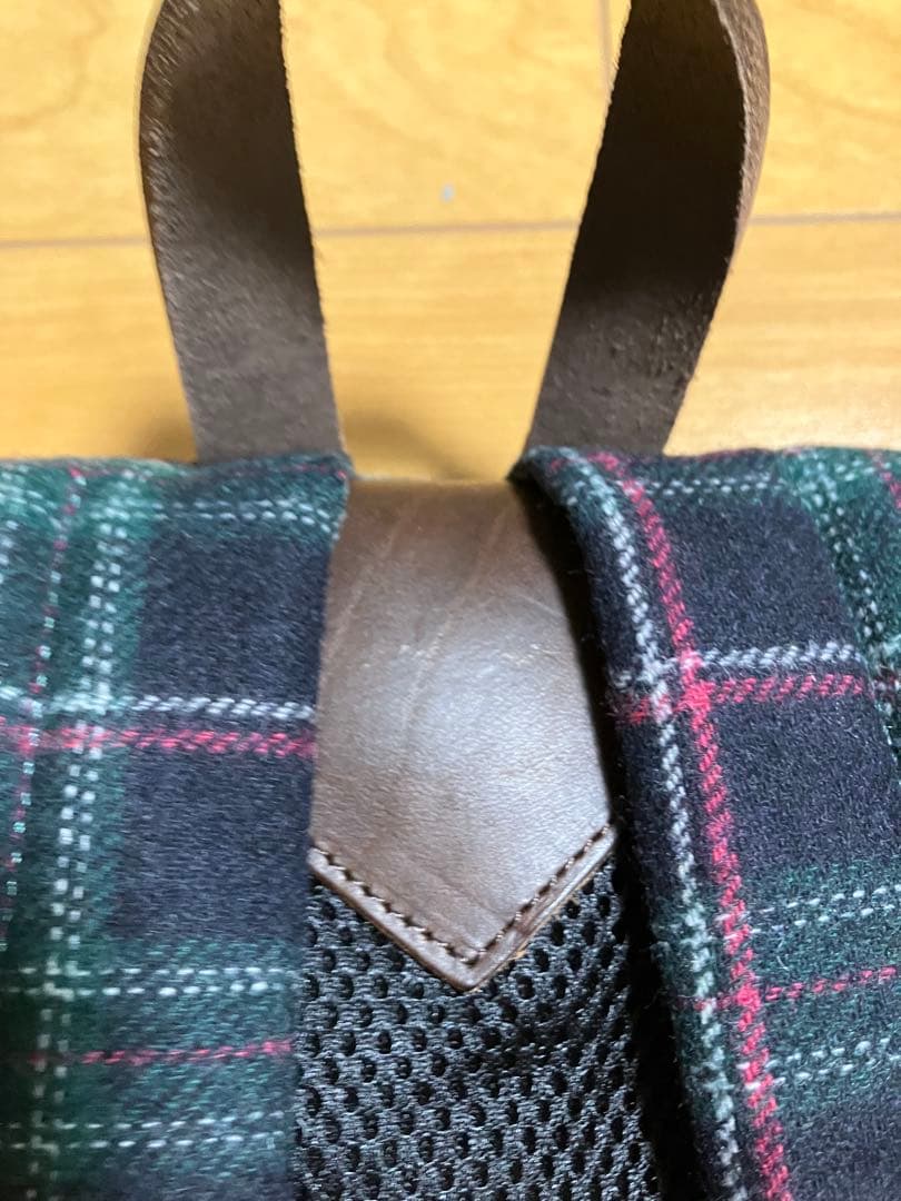 【お値下げ】フレッドペリー　ハウスタータンウール素材×レザー製リュック新品