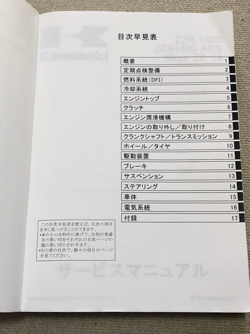 Kawasaki ZZR 1400 サービスマニュアル