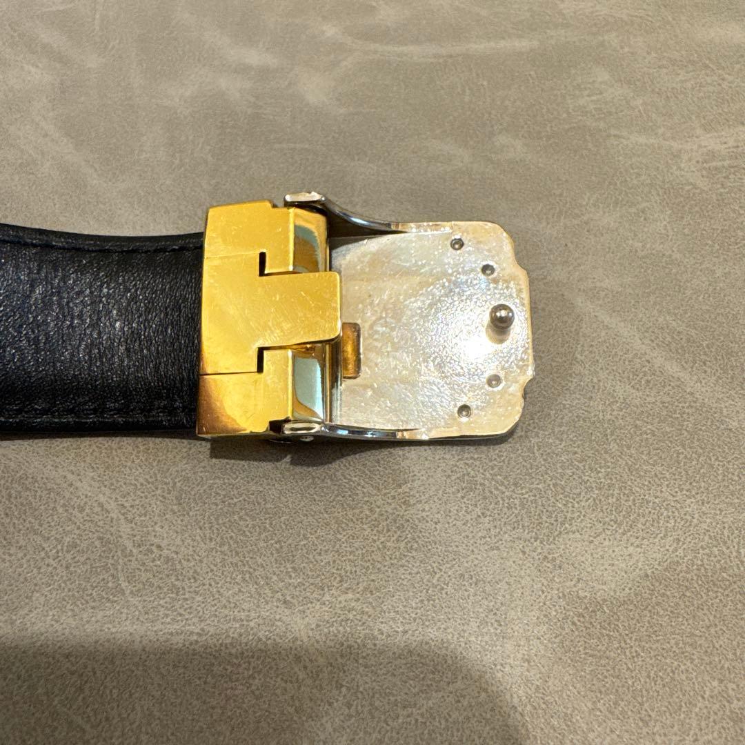 【極美品】Cartier サントス マストライン ベルト レザー ブラック