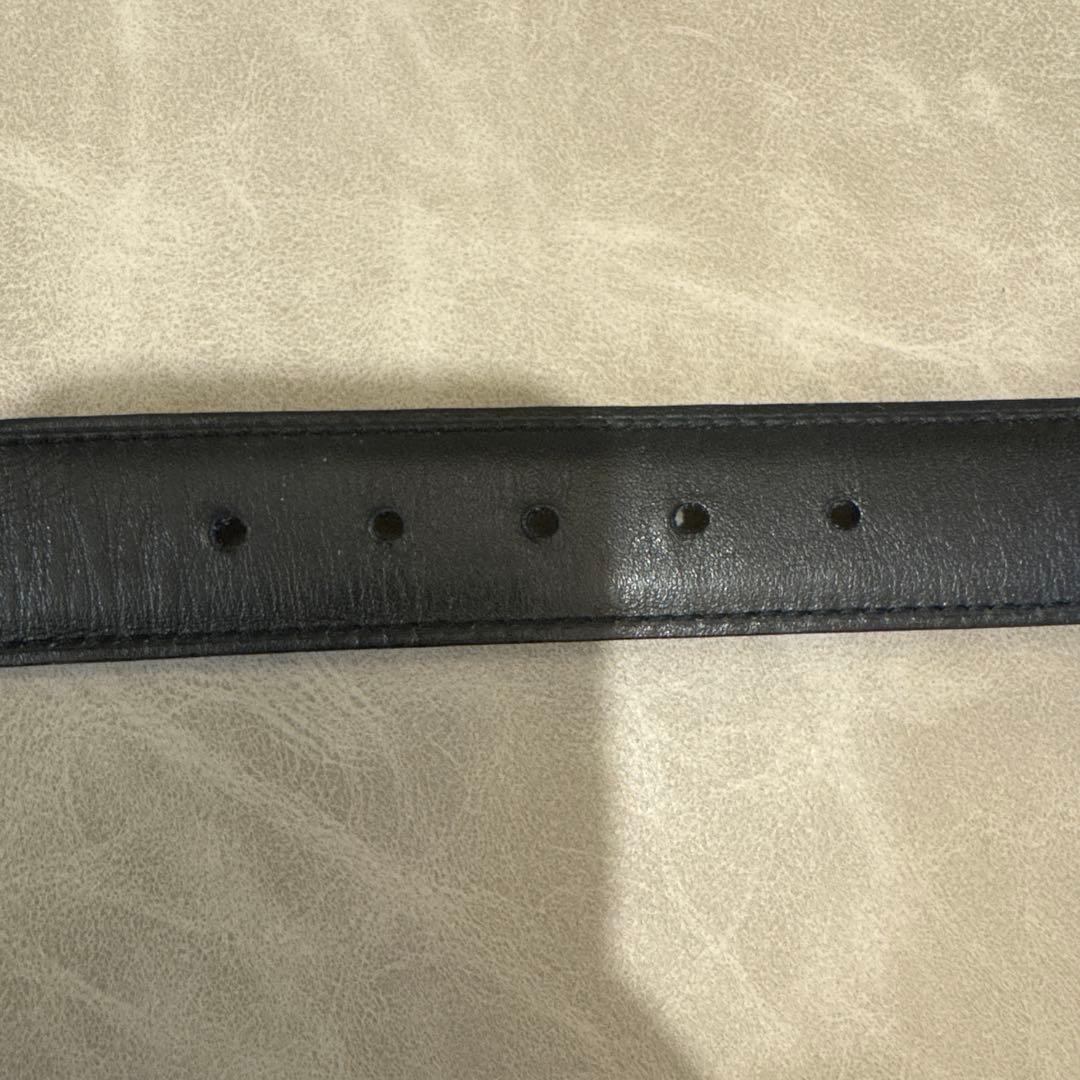 【極美品】Cartier サントス マストライン ベルト レザー ブラック