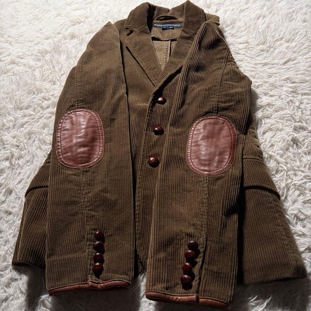 美品/希少■ラルフローレン テーラードジャケット　コーデュロイ　くるみボタン