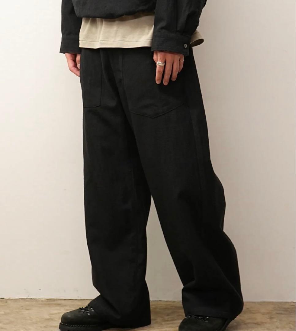 ancellm 25AMW/S BAKER PANTS(ネイビー)