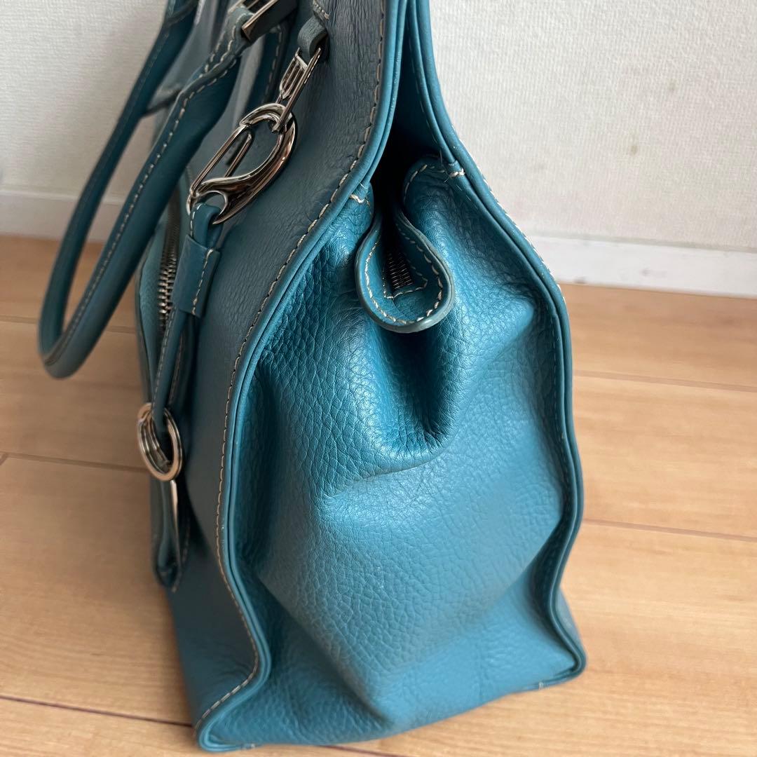 デスティニーズディメンション トートバッグ ブルー レザー