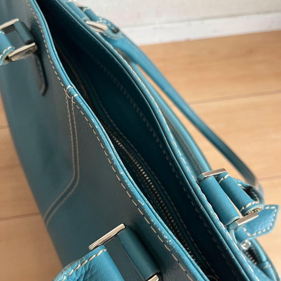 デスティニーズディメンション トートバッグ ブルー レザー