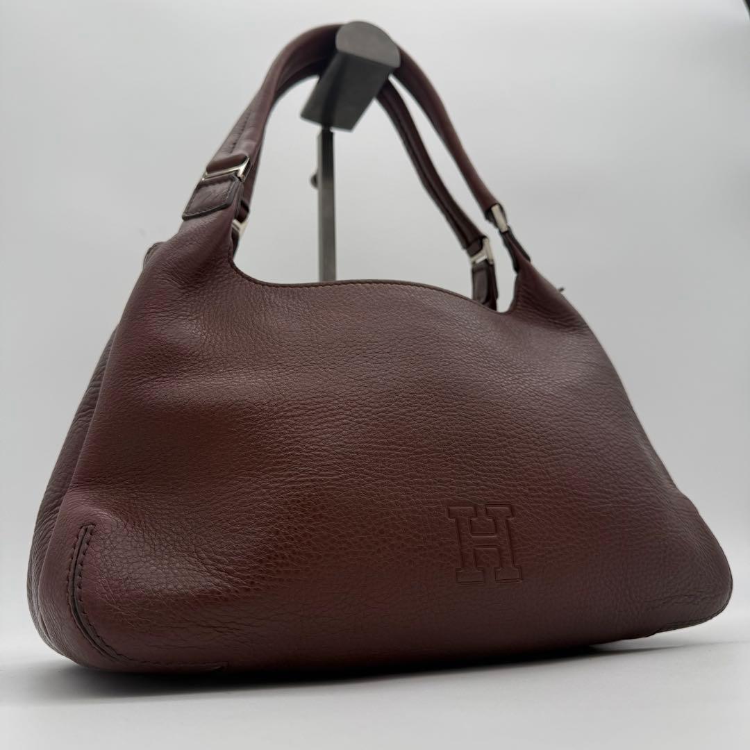 ✨極美品✨　ヒロフ　ハンドバッグ　レザー　3室　大容量