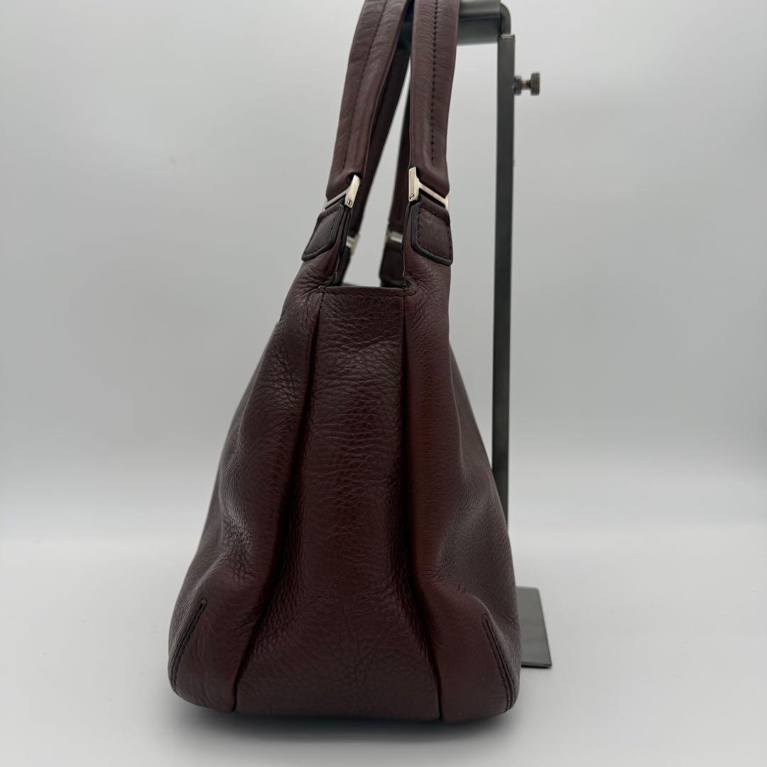 ✨極美品✨　ヒロフ　ハンドバッグ　レザー　3室　大容量