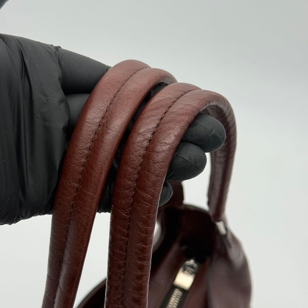 ✨極美品✨　ヒロフ　ハンドバッグ　レザー　3室　大容量