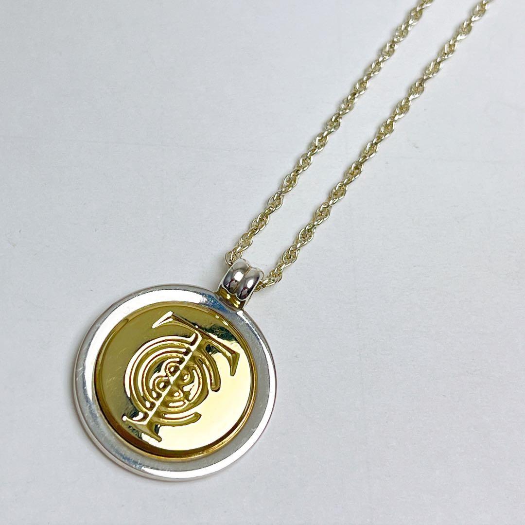 ティファニー　旧ロゴ　　ネックレス　コンビ 925 18K