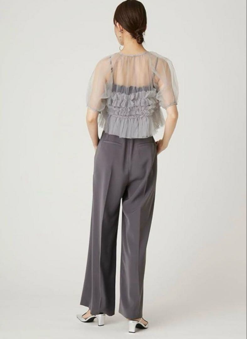 FRAY I.D チュールブラウスセットコンビネゾン CGRY