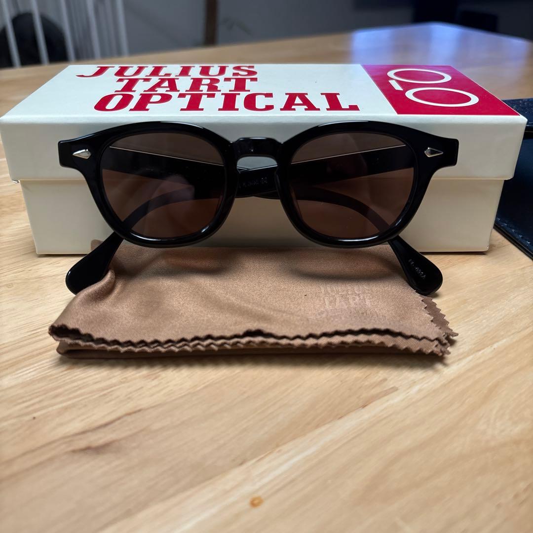 美品 JULIUS TART OPTICAL ブラック AR44/22
