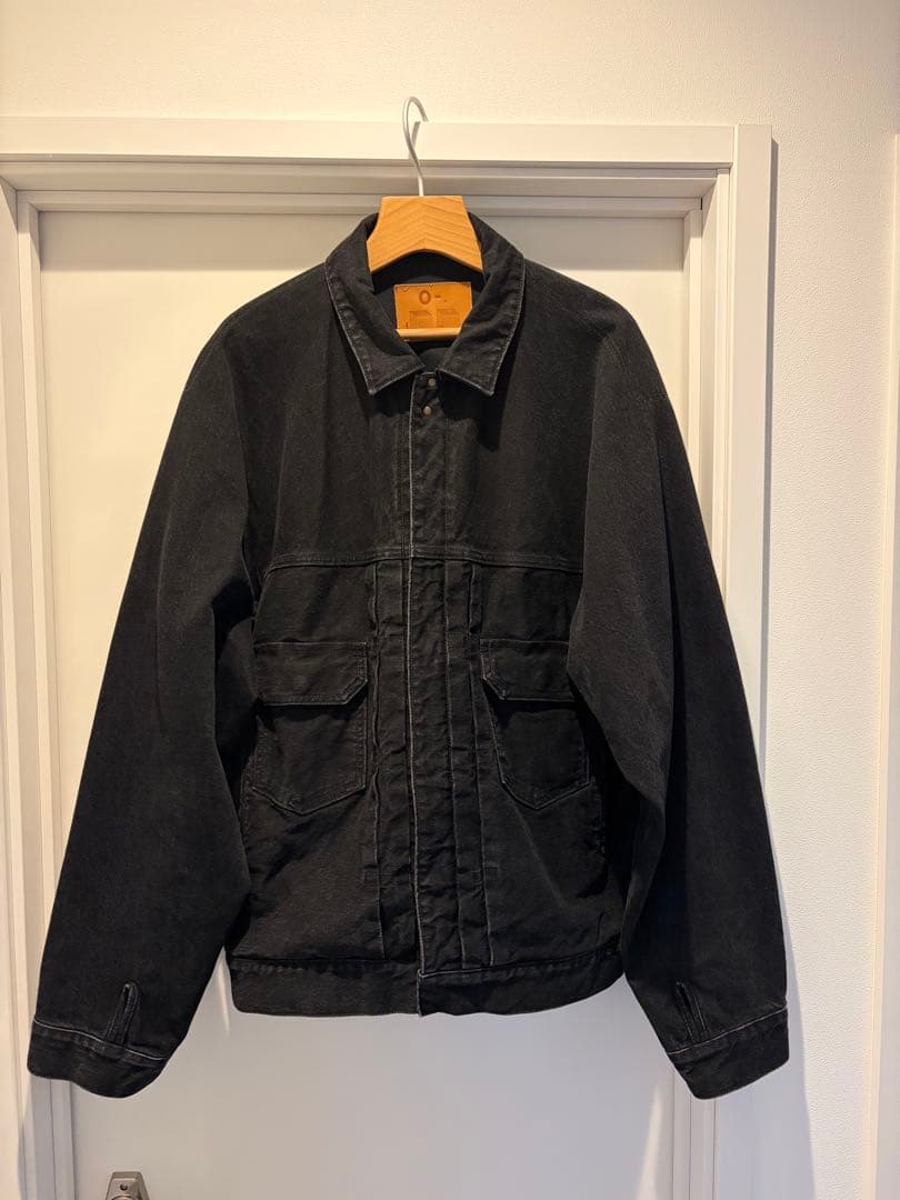 O- オー デニム ブラックデニム トラッカージャケット 507