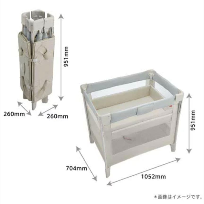 アップリカ【ココネル エアー AB】ベビーベッド