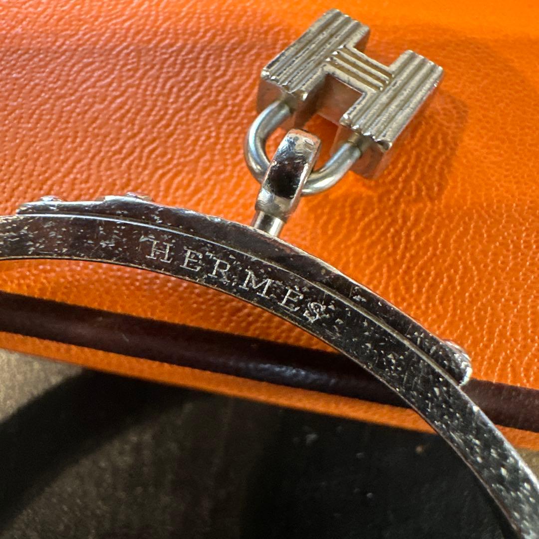 HERMES シルバー バングル・リストバンド
