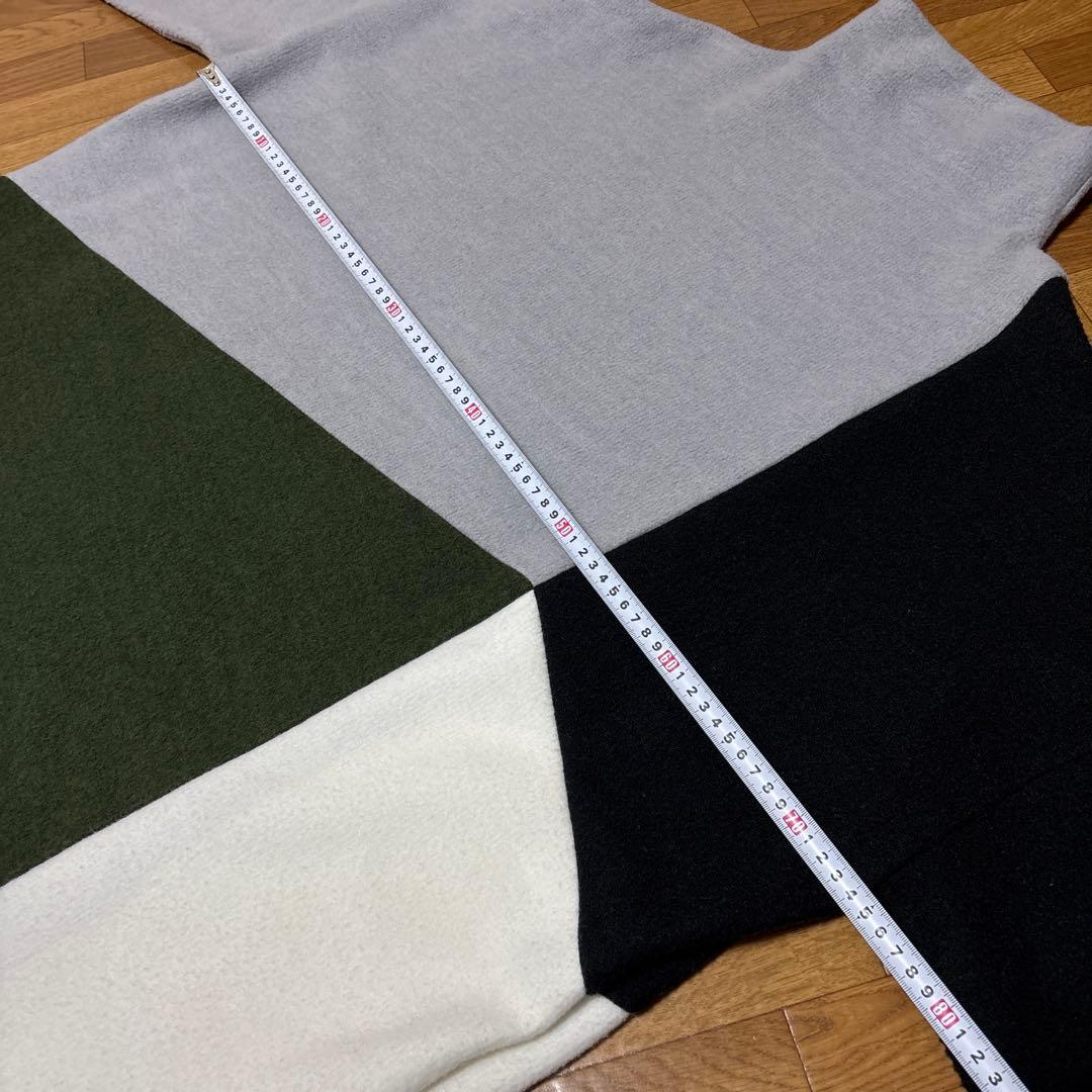 ☆にゃんこちゃん☆ワンピ 長袖 レディース 起毛 切り替えロングワンピース