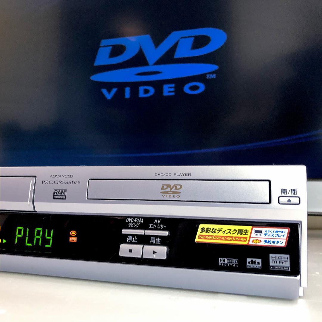 【完動品】パナソニック DVD VHS 一体型 ビデオデッキ NV-VP33