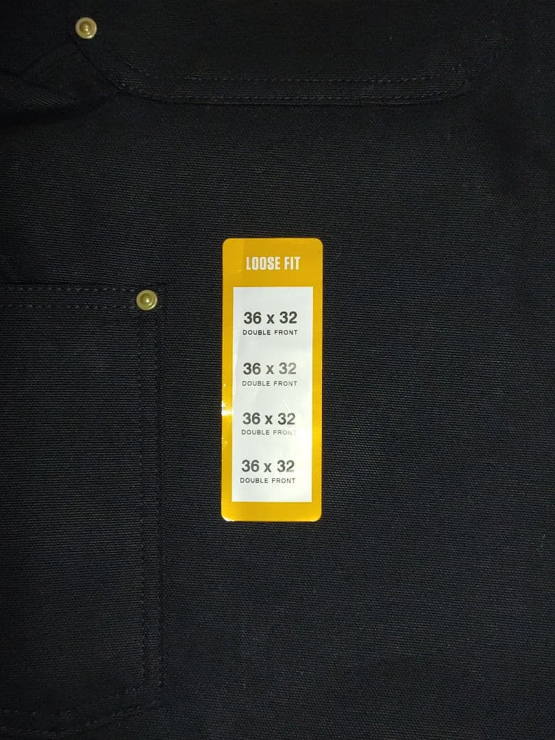 新品 USA製 Carhartt ダブルニー w36×L32 ダック カーハート