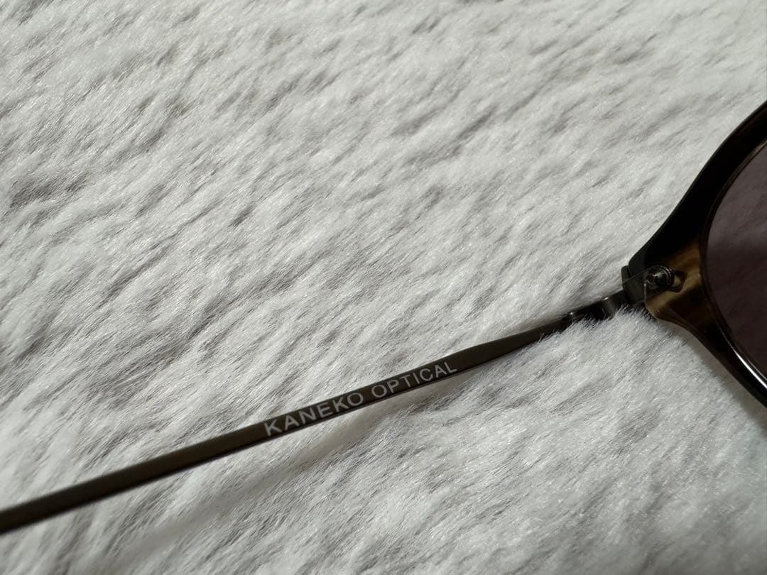 【美品】金子眼鏡✖️アーバンリサーチ　べっ甲　サングラス　カラーレンズ　ブラウン