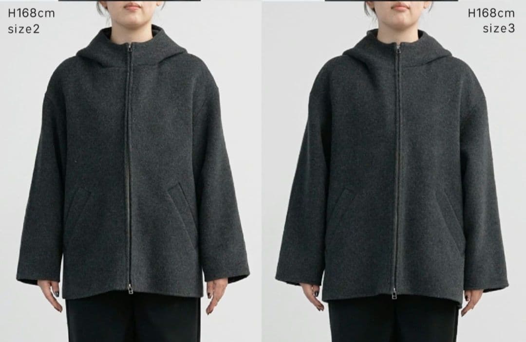 クロさん専用☆ crewre リバーフーデッドミドルコート 3 【美品】