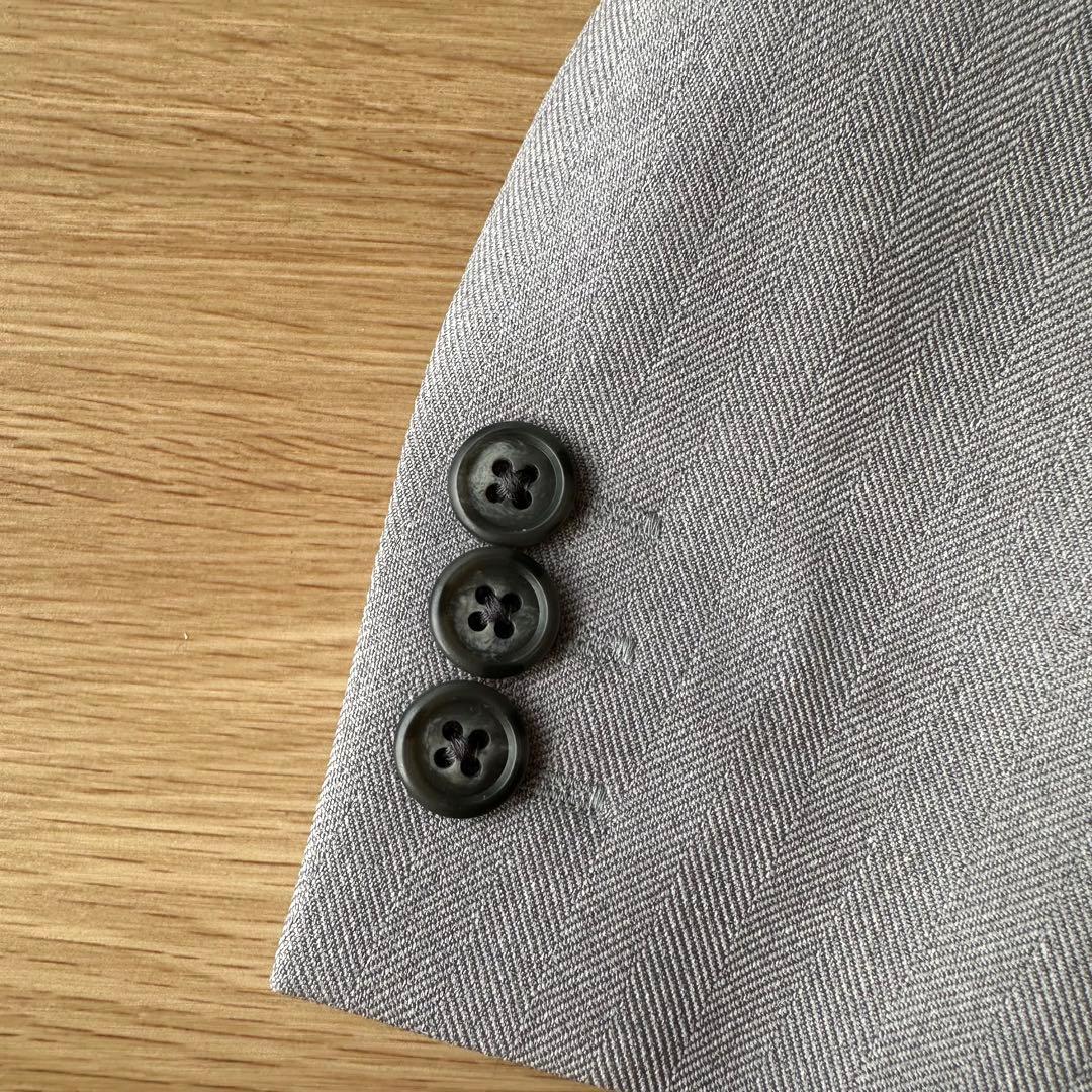 【美品】ショパン　キッズスーツ、シャツネクタイ　薄グレー　110