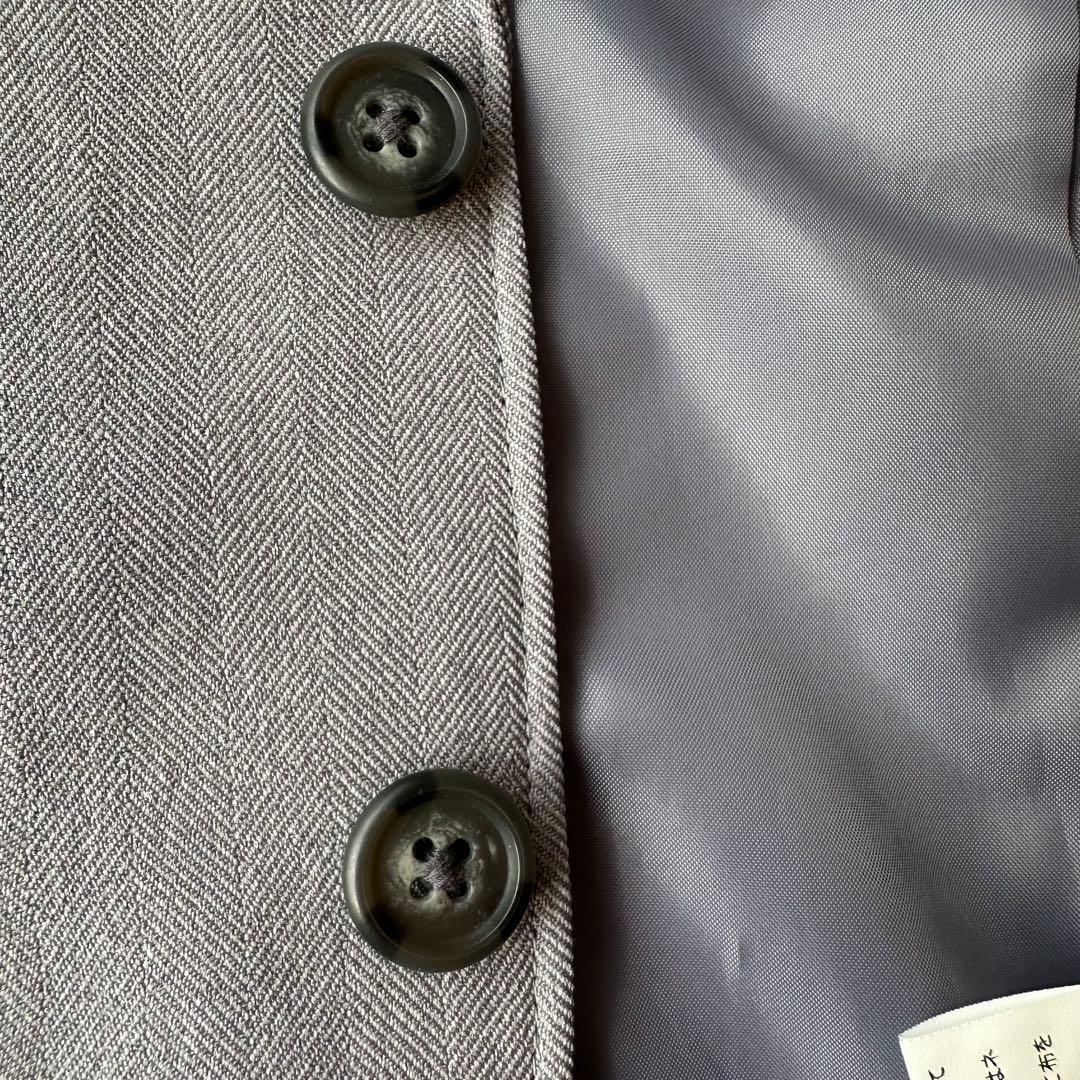 【美品】ショパン　キッズスーツ、シャツネクタイ　薄グレー　110