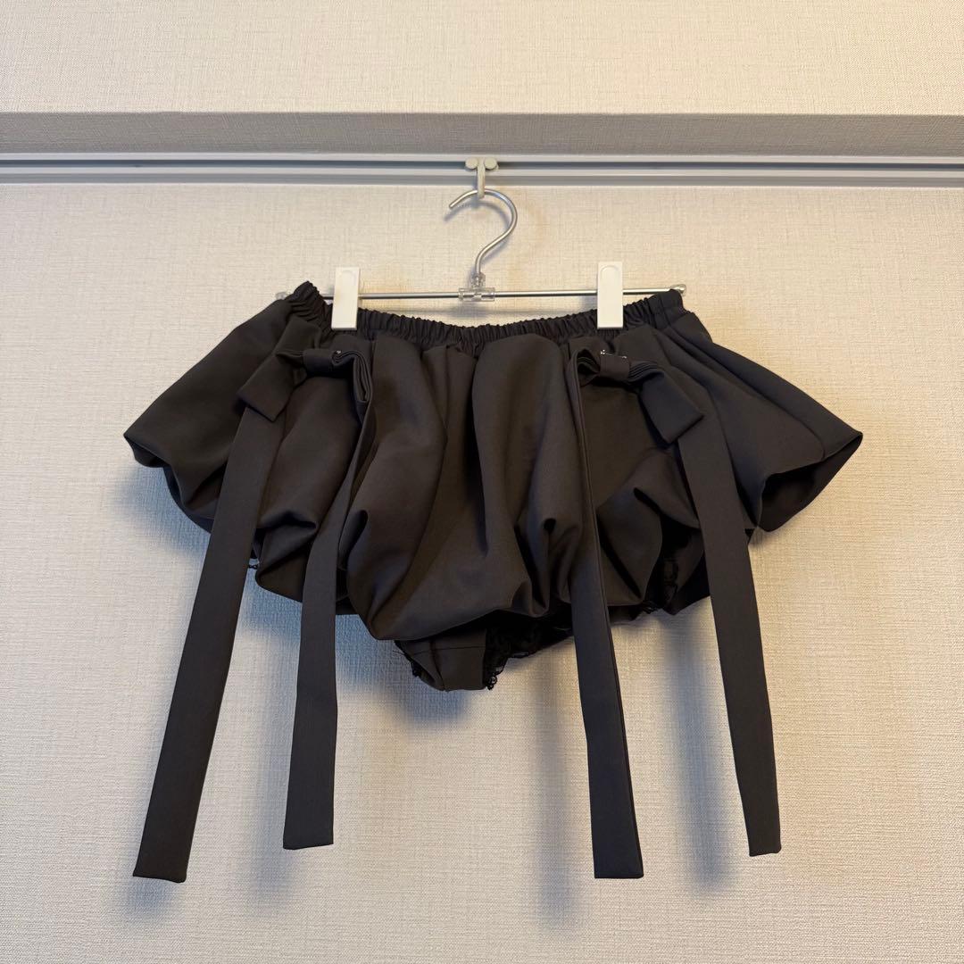 トリートユアセルフ Treaturself リボンバルーンミニスカート