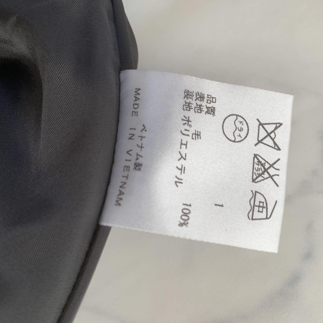 【みぅみぅ】美品✨　23区　グレー スカートスーツ 44 毛100%