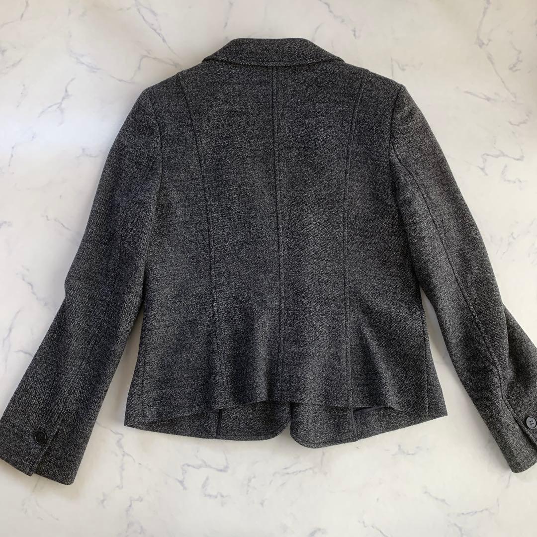 【みぅみぅ】美品✨　23区　グレー スカートスーツ 44 毛100%