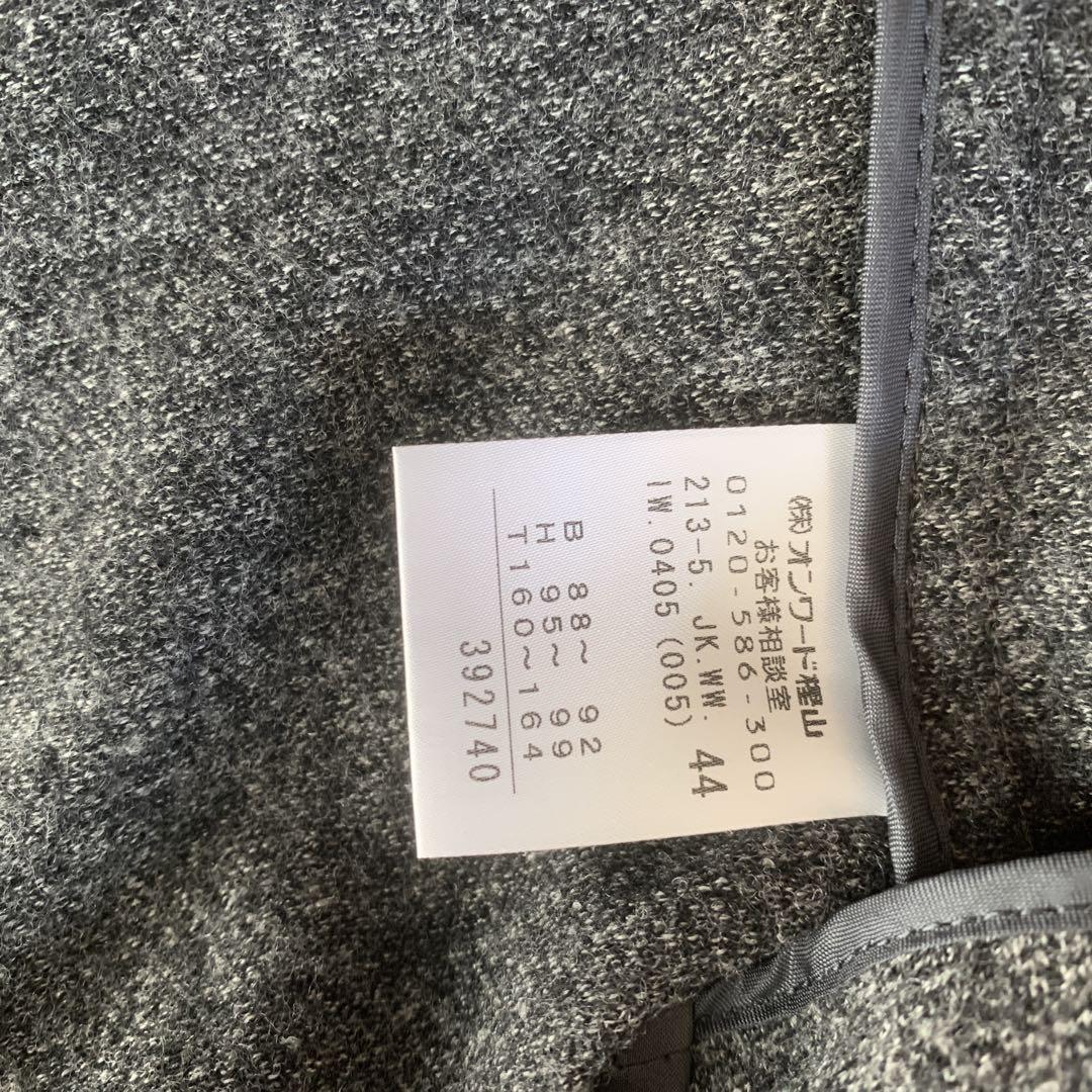 【みぅみぅ】美品✨　23区　グレー スカートスーツ 44 毛100%