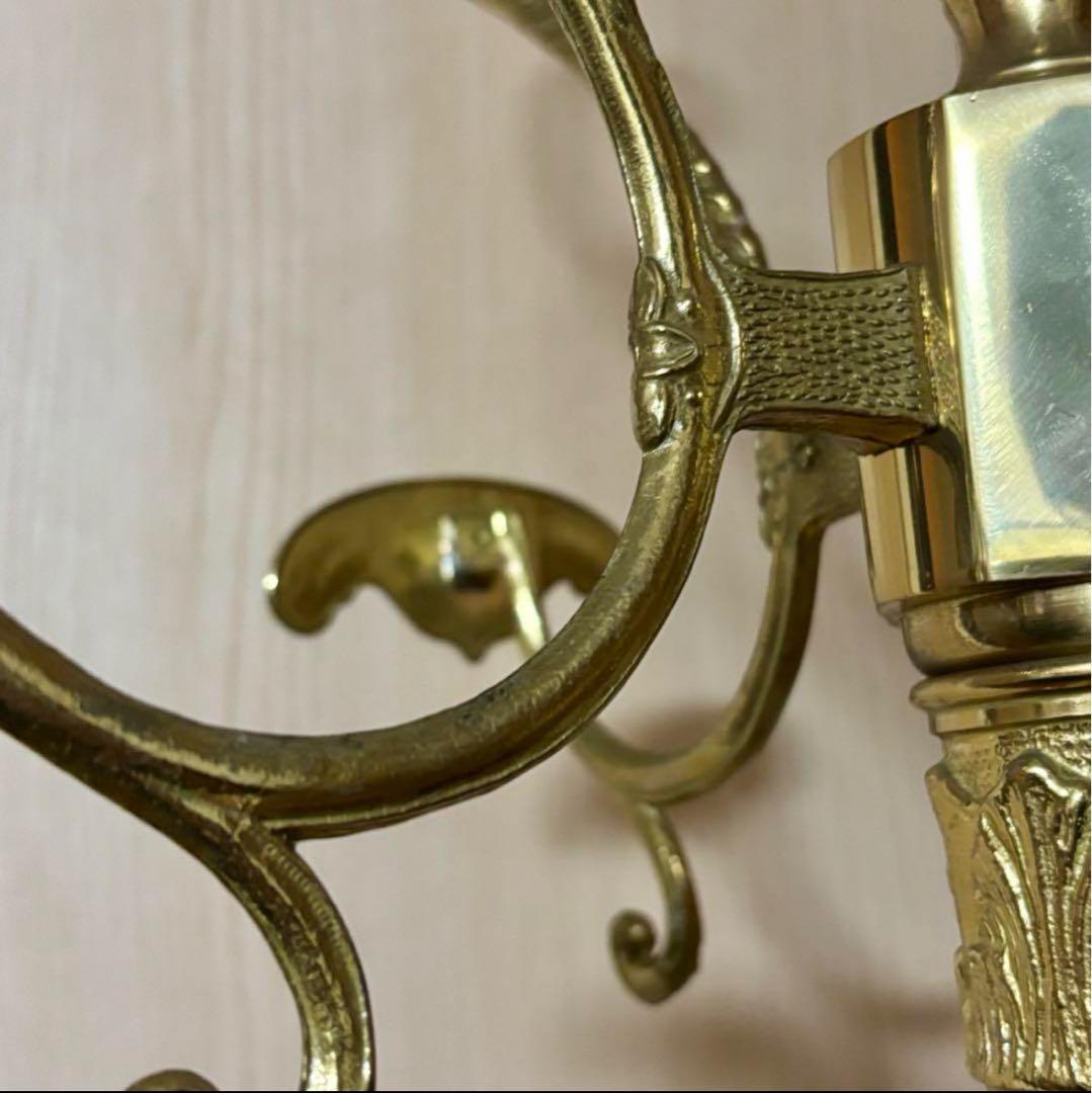 ①イタリア製 ハンガーポール ハンガーラック コート 輸入家具 真鍮 ゴールド