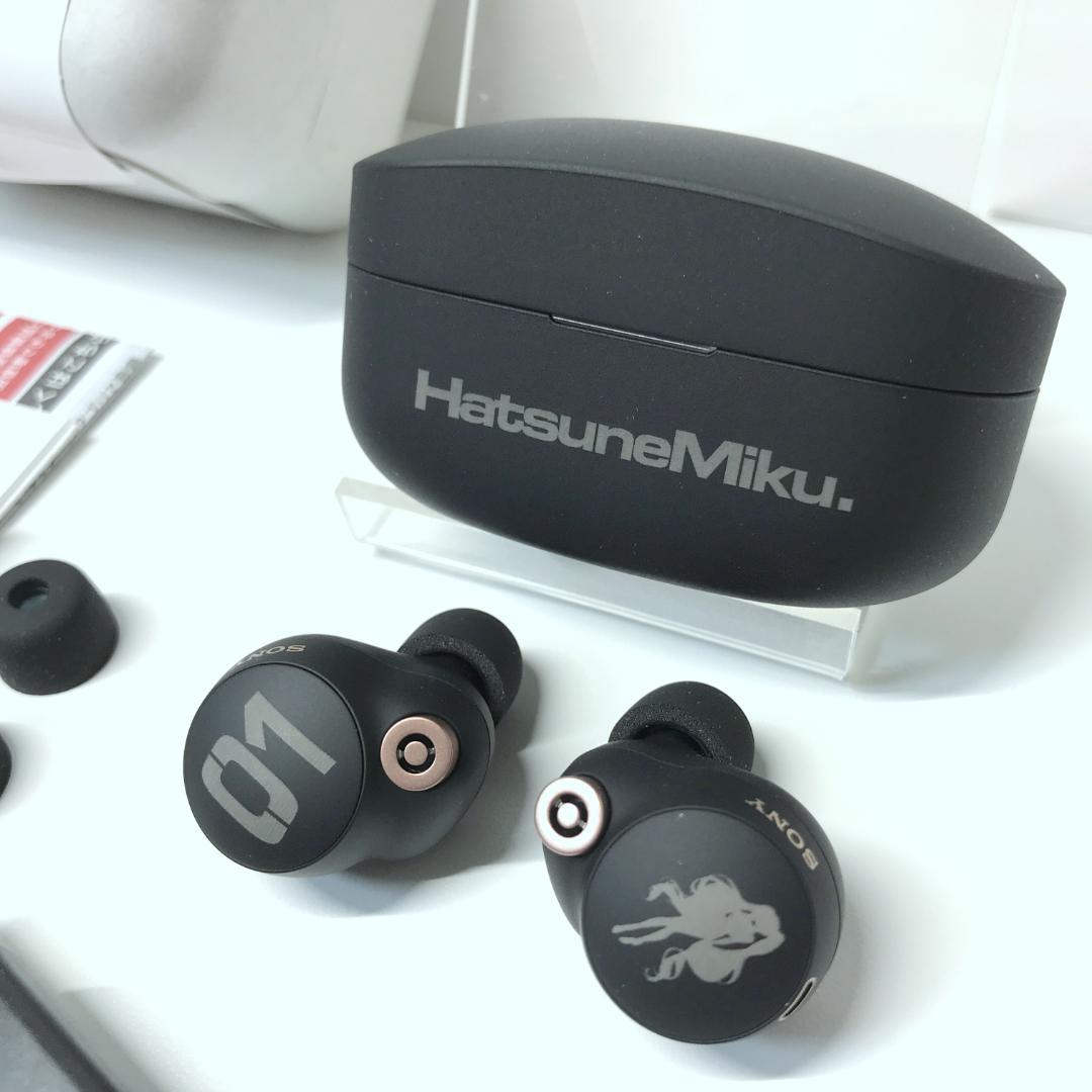 【希少/美品】SONY WF-1000XM4 初音ミクモデル ブラック イヤホン