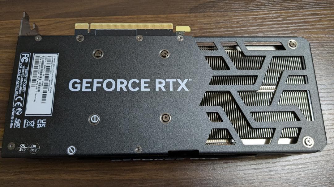 グラフィックボード・グラボ・ビデオカード Palit GeForce RTX 4060 Ti JetStream 16GB