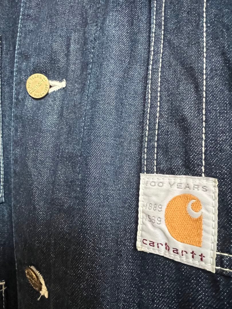 Carhartt 100周年 デニム カバーオール チョアコート 40