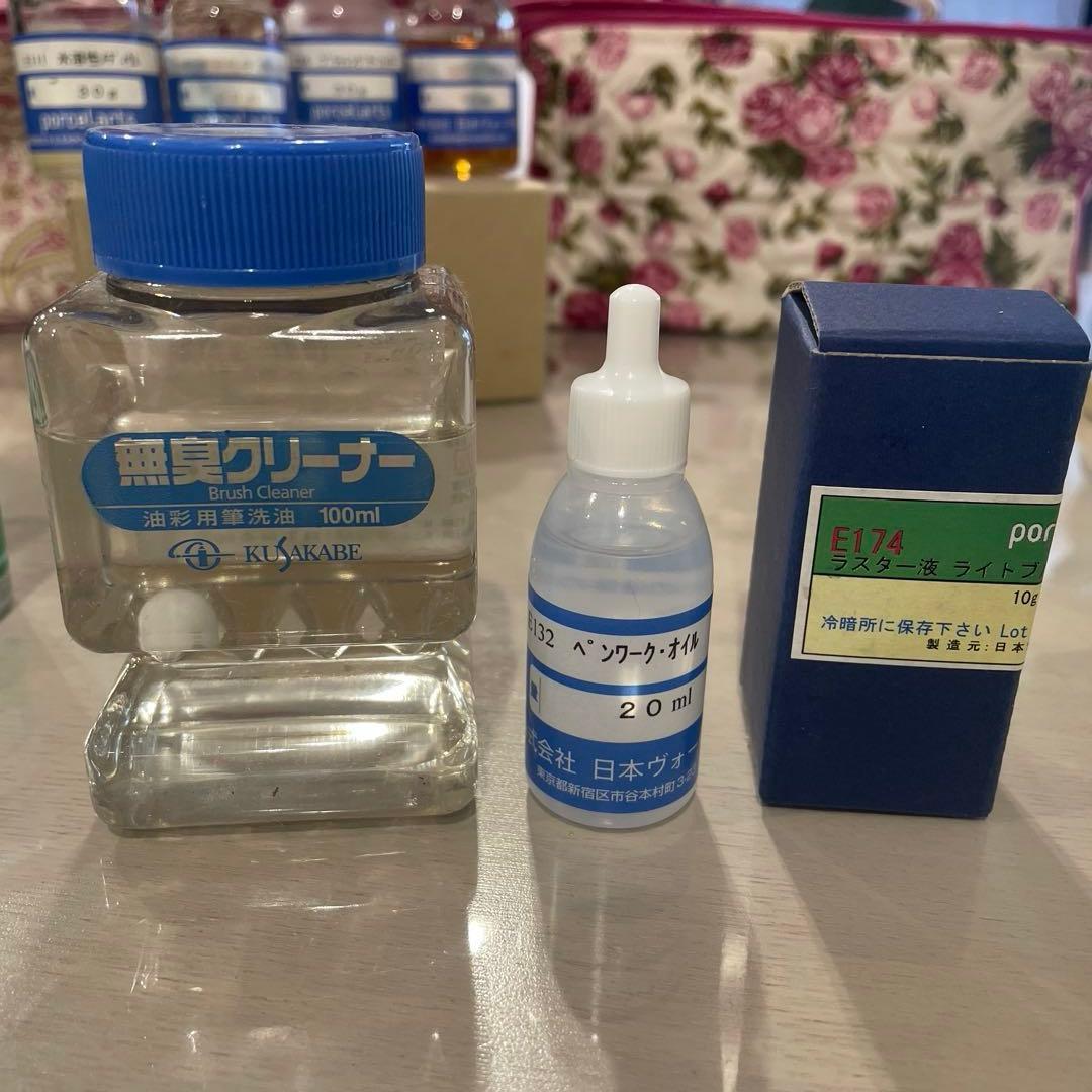 ポーセラーツ用品　上絵の具等のセット