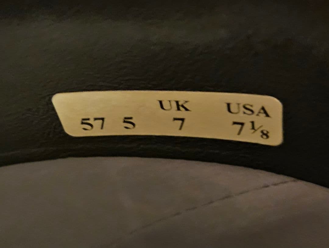 Borsalino ボルサリーノハット ラヴィットフェルト 57 グレー