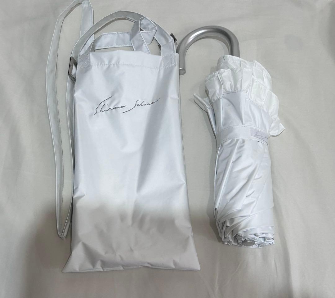 シロノサクラ折りたたみ傘 はむ