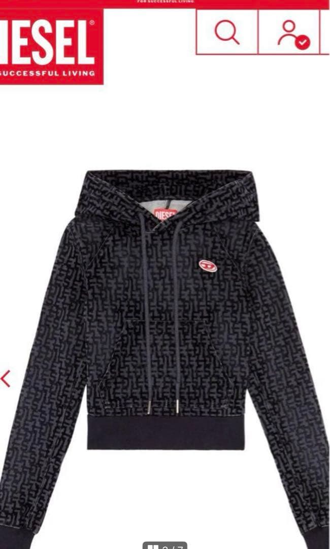 Diesel トラックデニム　パーカー　モノグラムジョグ　パーカー