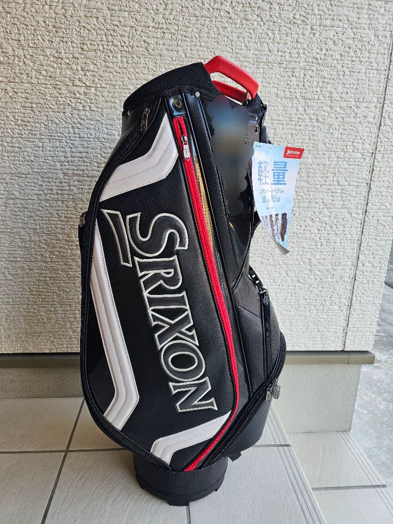 Srixon 軽量キャディバッグ ブラック/ホワイト/レッド