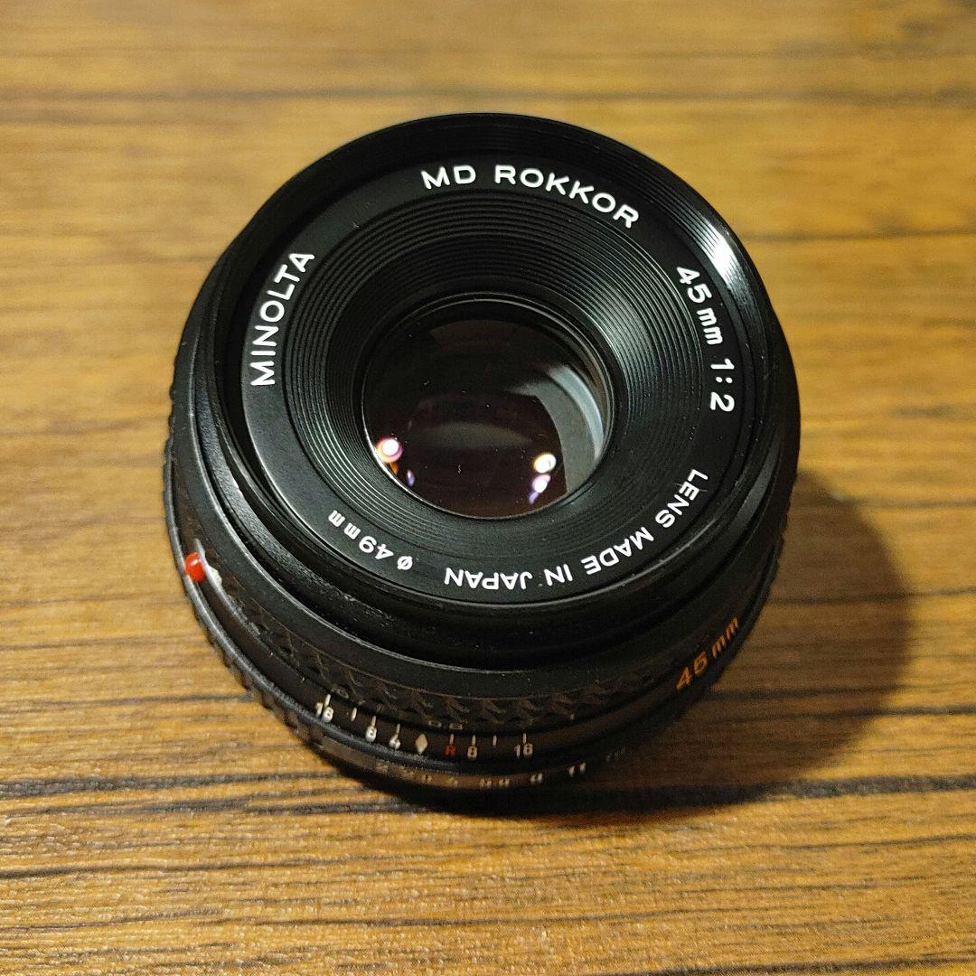 MINOLTA MD ROKKOR 45mm f/2 レンズ