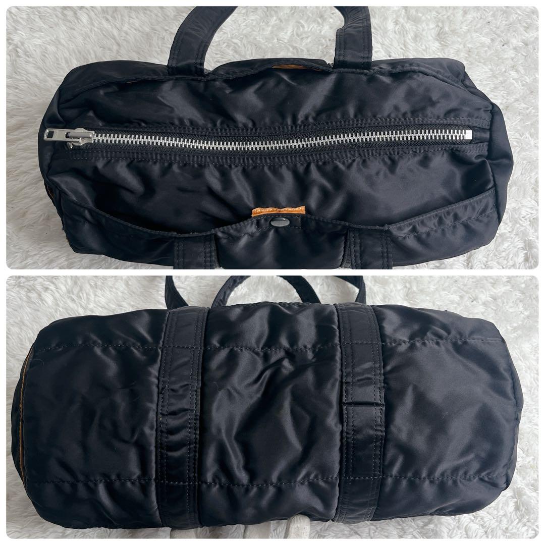 未使用級 ポーター タンカー ミニボストン ブラック ダッフルバッグ 肩がけ