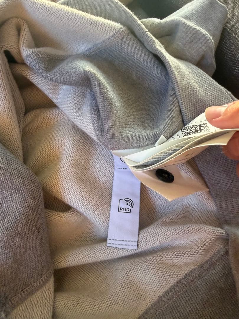 STONE  グレー フリース トレーナー