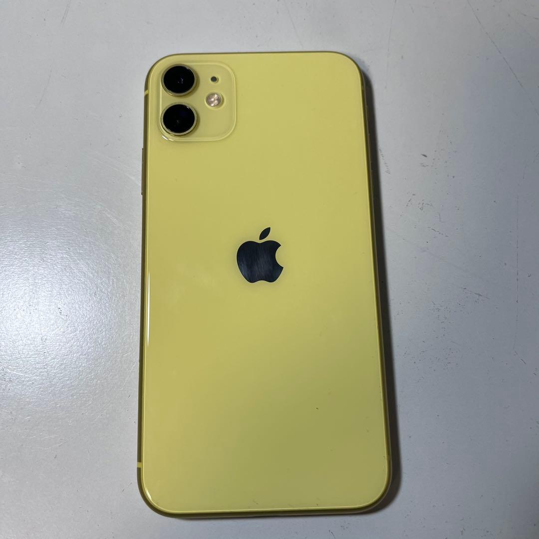 【美品】iPhone 11 イエロー 128GB SIMフリー バッテリー85%