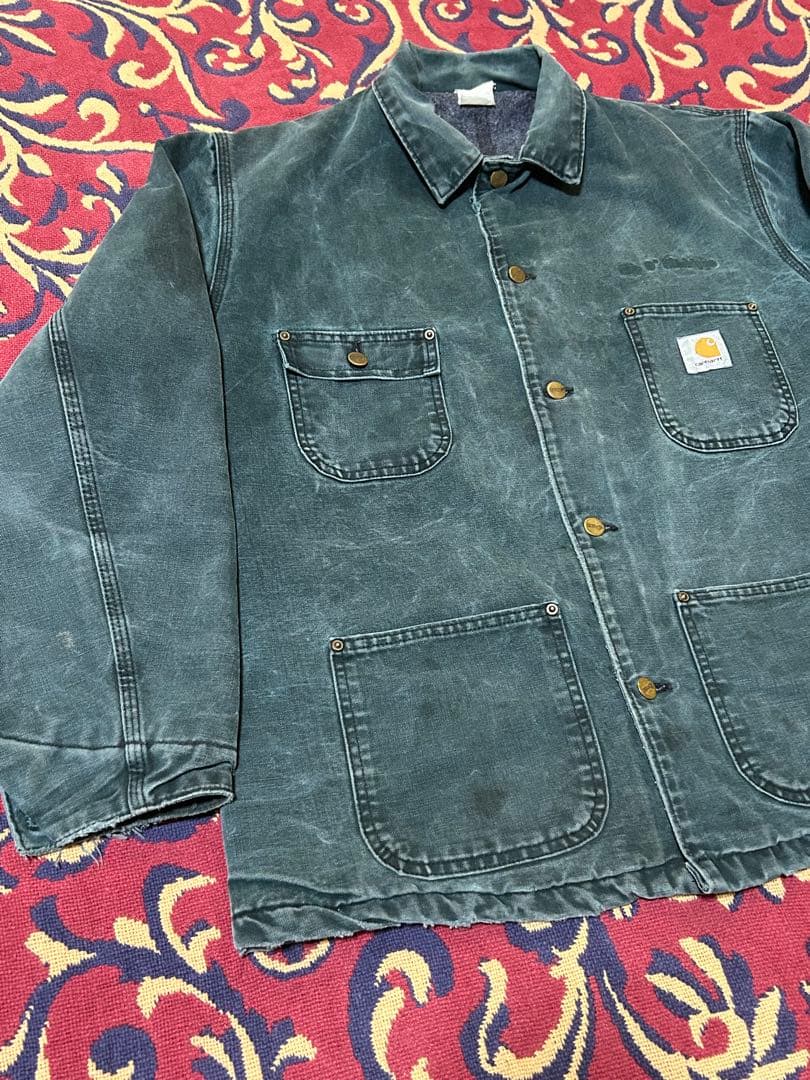 た*っ様 carhartt チョアコートグリーン　星タグ　90's カーハート