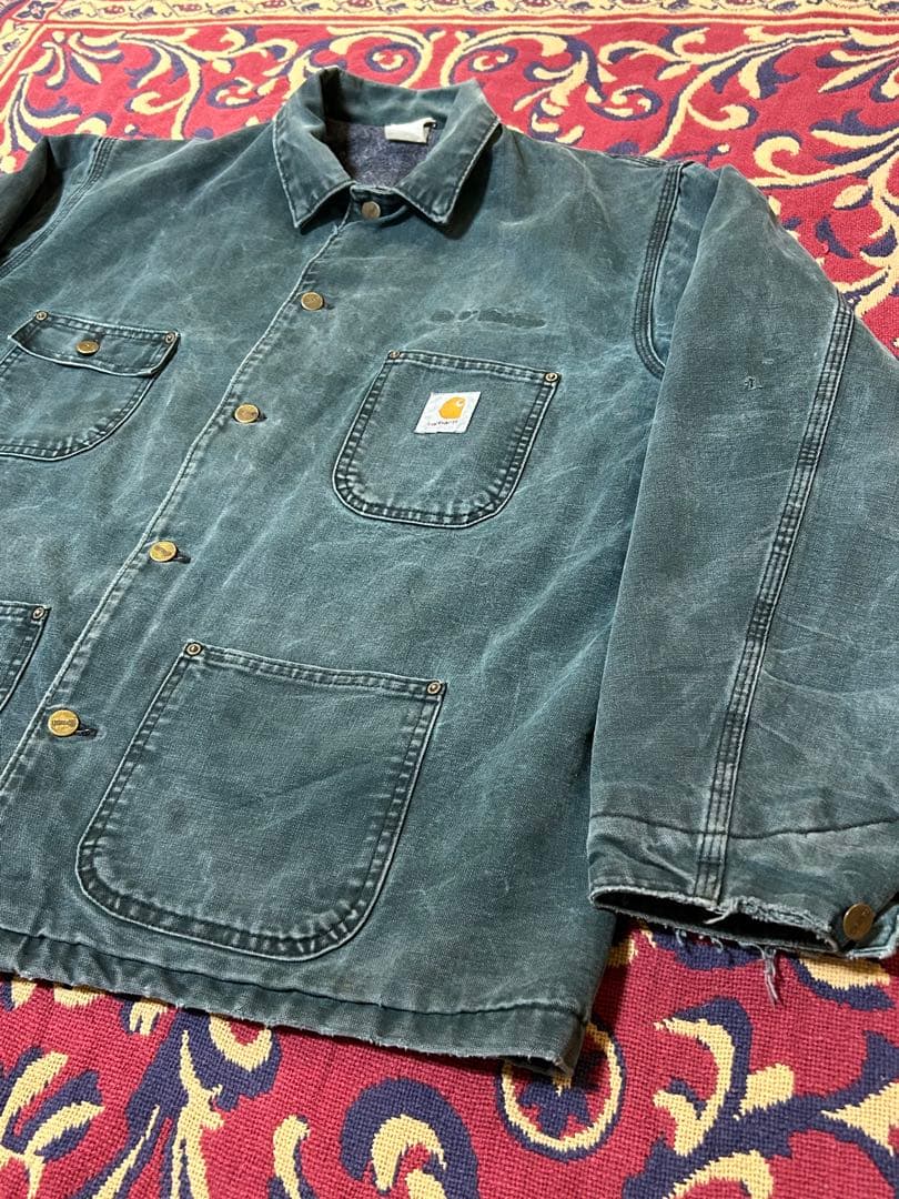 た*っ様 carhartt チョアコートグリーン　星タグ　90's カーハート