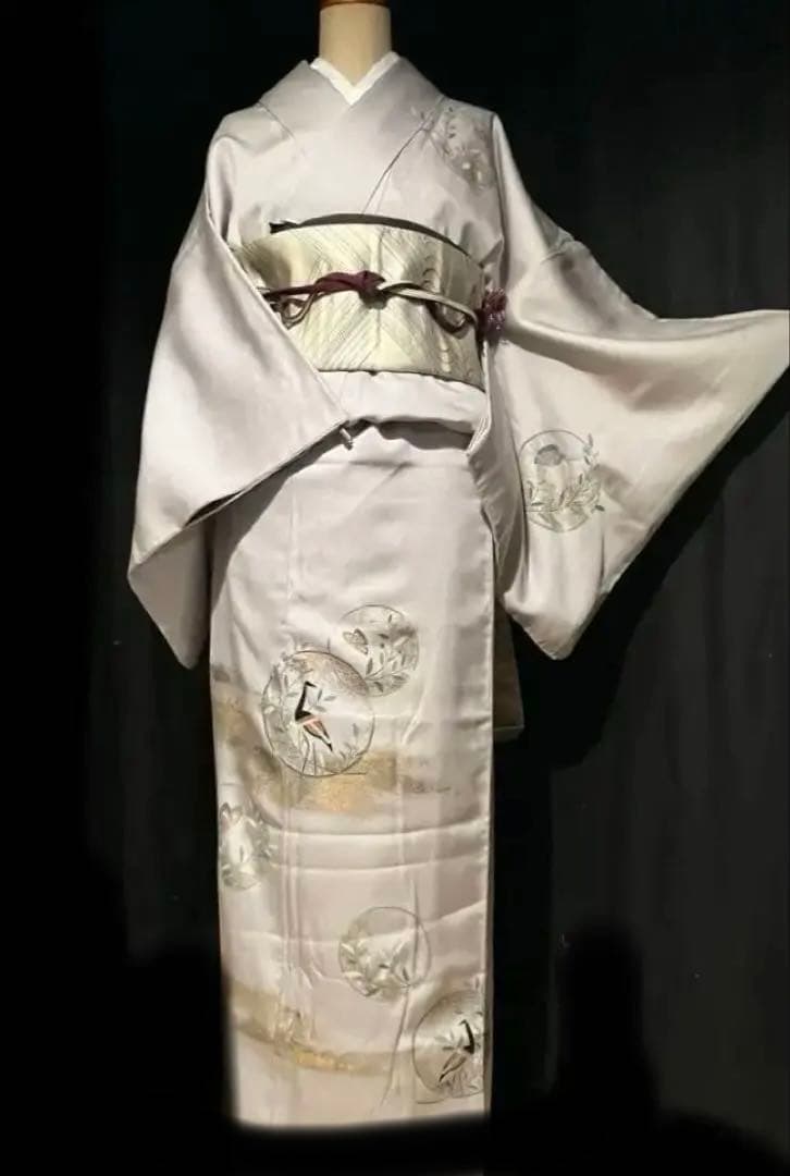 シックで上品。華やかな正絹袷訪問着単品、結婚式、卒業式、慶事など。